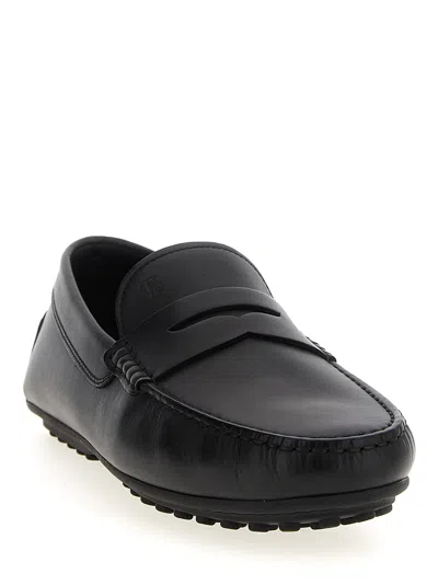 Tod's 'city Gommino' Loafers In Black
