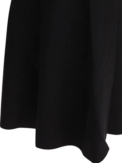 Max Mara Pure Flared Midi Skirt Skirts Black In Black