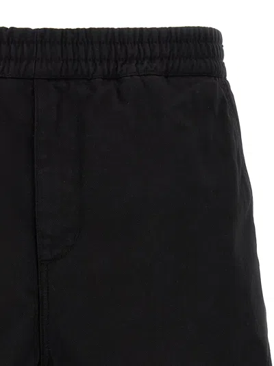 Carhartt Flint Short Shorts In Black Cotton In Black