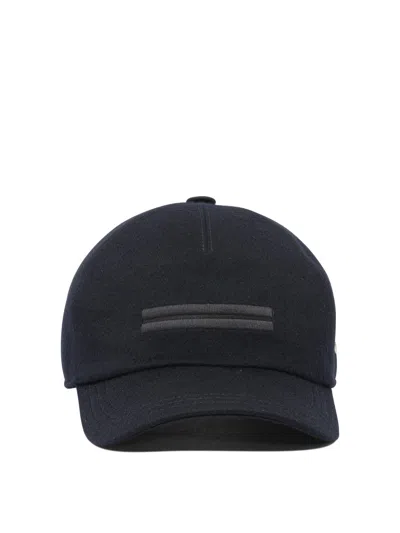 Zegna Hats Black In Blue