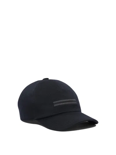 Zegna Hats Black In Blue