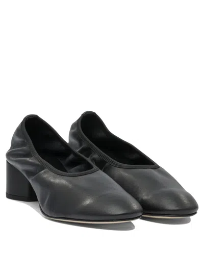 Aeyde Black Leather Heeled Shoes
