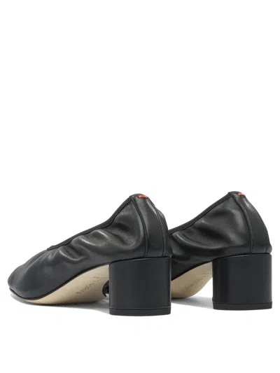 Aeyde Black Leather Heeled Shoes