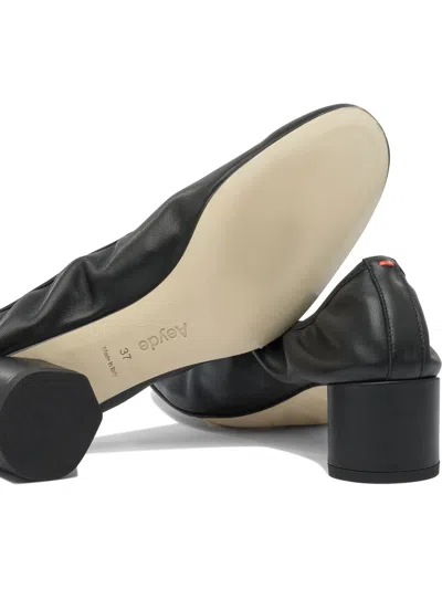 Aeyde Black Leather Heeled Shoes