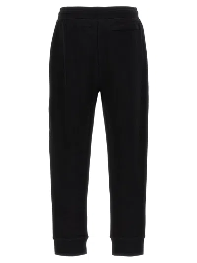Canada Goose Men Black Cotton Logo Patch To The Front Elasticated Ankles Elasticated Drawstring Wais In Black
