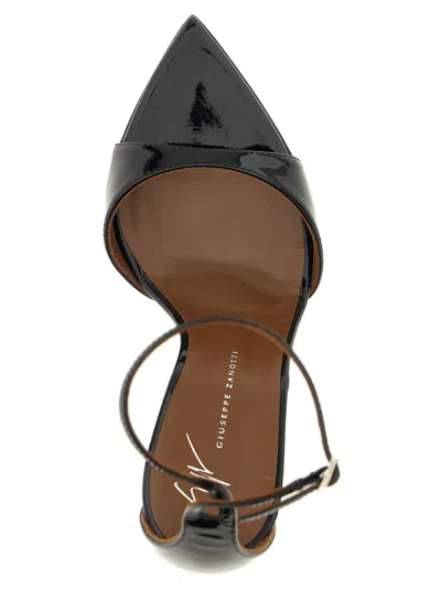 Giuseppe Zanotti Intriigo Patent Leather Sandals In Black