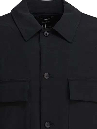 Vince Long Sleeve Chest Pocket Jackets In Black