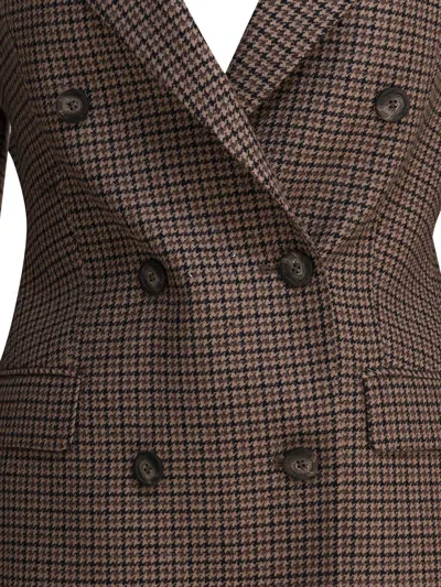 Tagliatore Brown Other Fibres Jacket In Brown