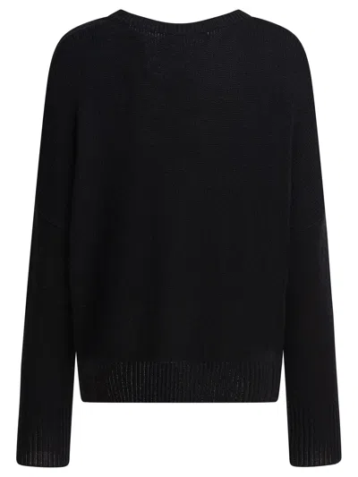 Lisa Yang Relaxed Fit Cropped Cashmere Sweater In Black