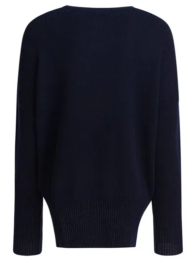 Lisa Yang Deep Blue Cashmere Sweater In Blue