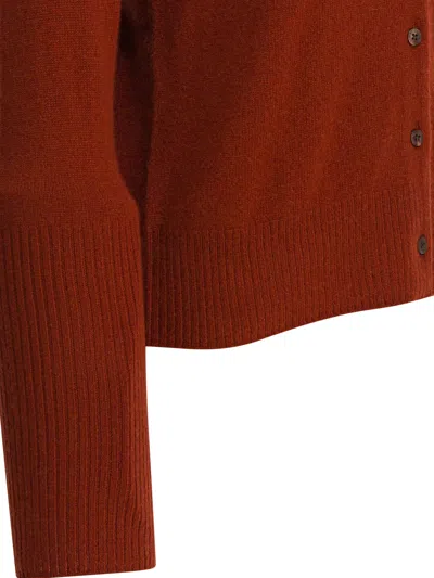 Guest In Residence Button-front Ribbed Cardigan In Burgundy