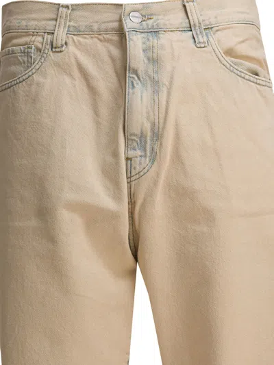 Carhartt Wip Cream Denim Landon Jeans In Neutral
