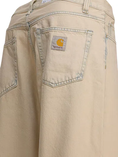 Carhartt Wip Cream Denim Landon Jeans In Neutral