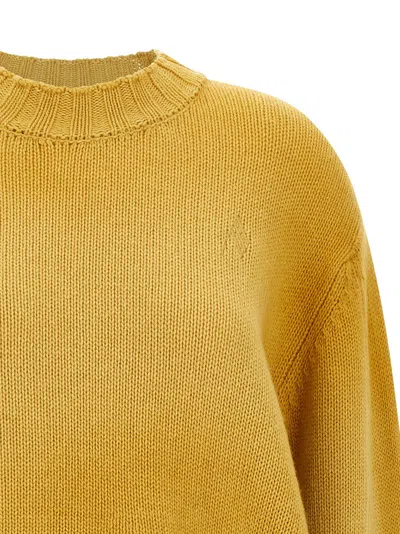 Attico Logo Embroidery Sweater Sweaters And Cardigans Yellow In Yellow