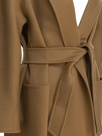 Max Mara Camel Cashmere Ludmilla Coat In Brown