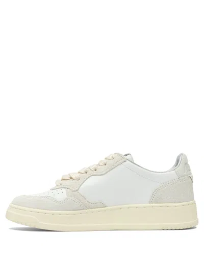 Autry Multicolor Leather Medalist Sneakers In White