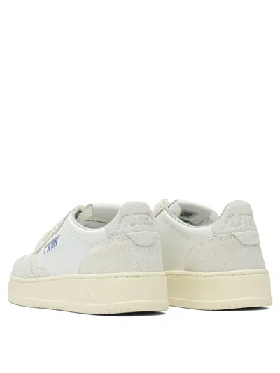 Autry Multicolor Leather Medalist Sneakers In White