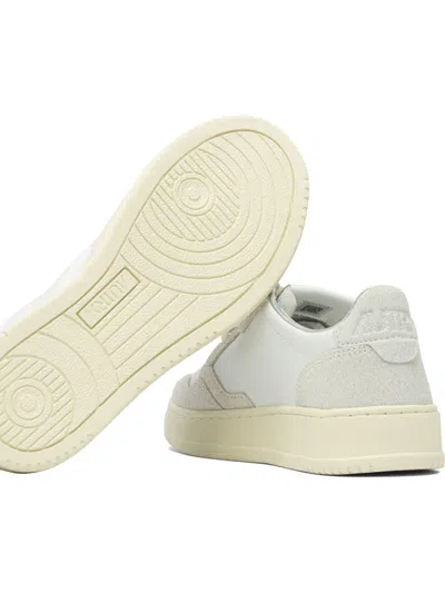 Autry Multicolor Leather Medalist Sneakers In White