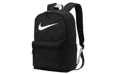 Nike Sportswear Heritage Swoosh Backpack 'black White' In Multi