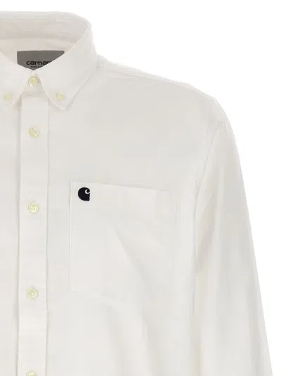 Carhartt Oxford Shirt Shirt And Blouse White In White