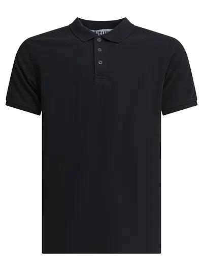 Altum Short-sleeve Buttoned Polo Shirt In Black