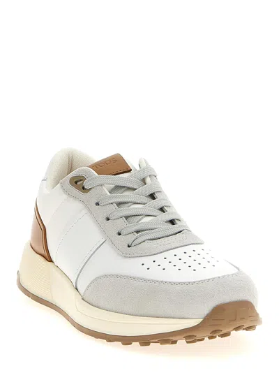 Tod's Low-top Suede And Leather Sneakers