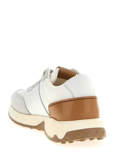 Tod's Low-top Suede And Leather Sneakers