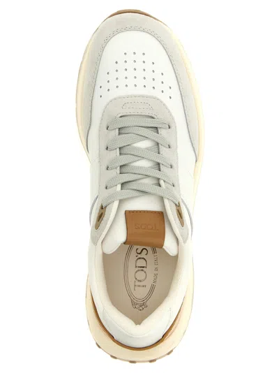 Tod's Low-top Suede And Leather Sneakers