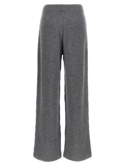 Sportmax Grey Wool Blend Sella Pant