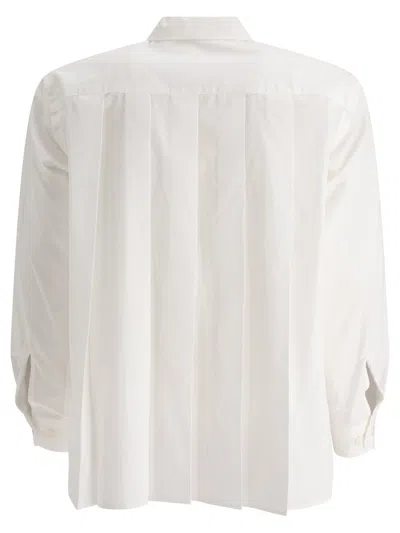 Sacai Shirt With Pocket Shirts White In White