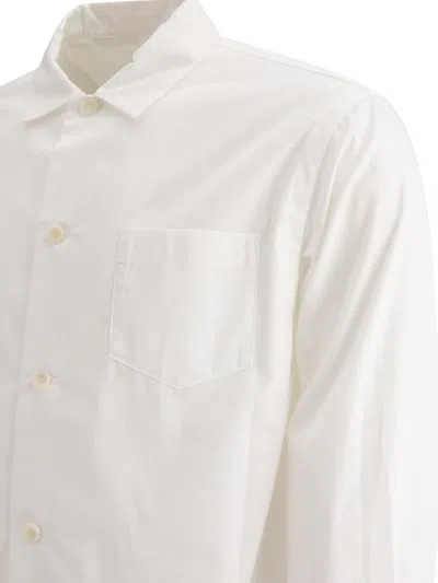 Sacai Shirt With Pocket Shirts White In White