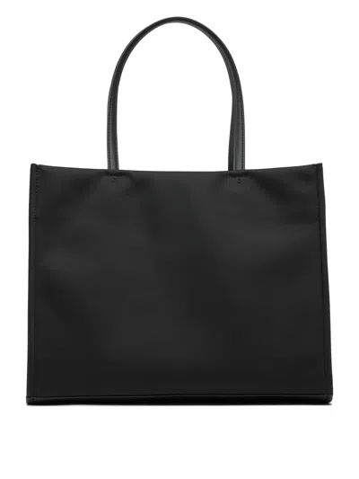 Tory Burch Rectangular Shape Tote Bag With 2 Handles In Black