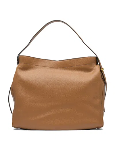 Gianni Chiarini Adjustable Strap Leather Shoulder Bags In Brown