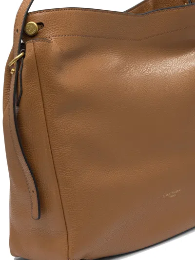 Gianni Chiarini Adjustable Strap Leather Shoulder Bags In Brown
