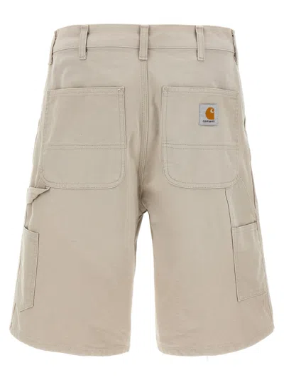 Carhartt Single Knee Bermuda And Short Beige In Neutral