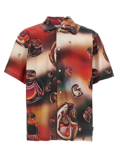 Carhartt Work In Progress Solar Chrome Print Short Sleeve Button-up Shirt In Multi