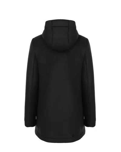 Colmar Black Hooded Coat In Black
