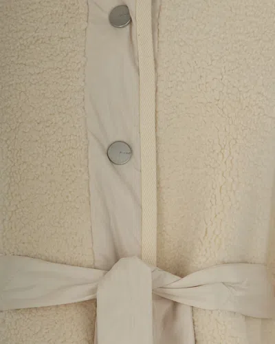 Pinko Caban Capers White Swan In Neutral