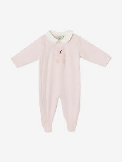 Fendi Baby Girls Bear Babygrow Set In Pink
