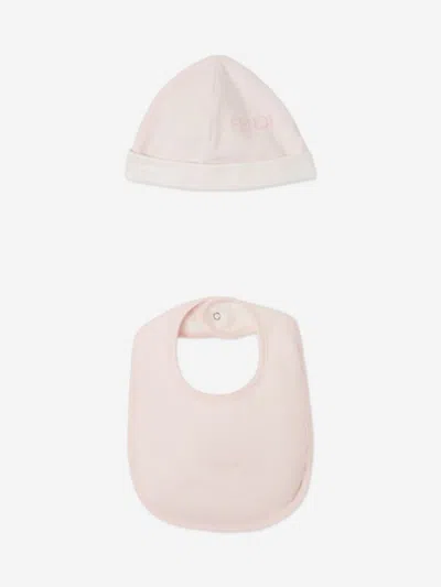 Fendi Baby Girls Bear Babygrow Set In Pink
