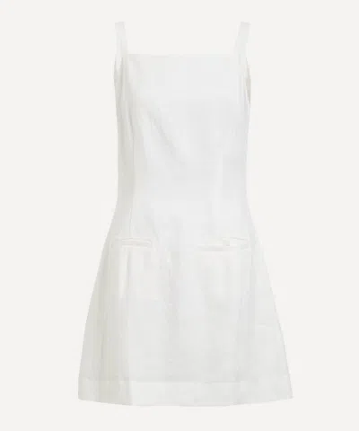 Reformation Women's Phillipa Linen Mini Dress In White
