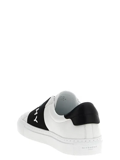 Givenchy Slip-on Sneakers With Black Band Logo Detail In White