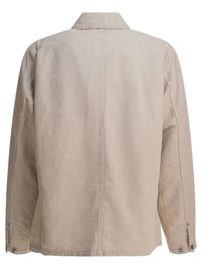 Carhartt Veste Garrison Tonic Stone Dyed In Neutral