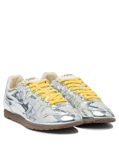Autry Windspin Low Wom Mirror/nyl Silv/ivory Sneakers & Slip-on Silver