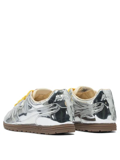 Autry Windspin Low Wom Mirror/nyl Silv/ivory Sneakers & Slip-on Silver