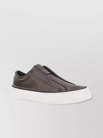 Brunello Cucinelli Slip-on Sneakers Iconic Jewels In Brown