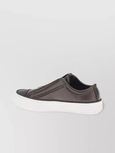 Brunello Cucinelli Slip-on Sneakers Iconic Jewels In Brown