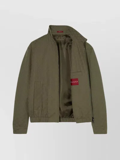 Gucci Gg Supreme Jacket In Green