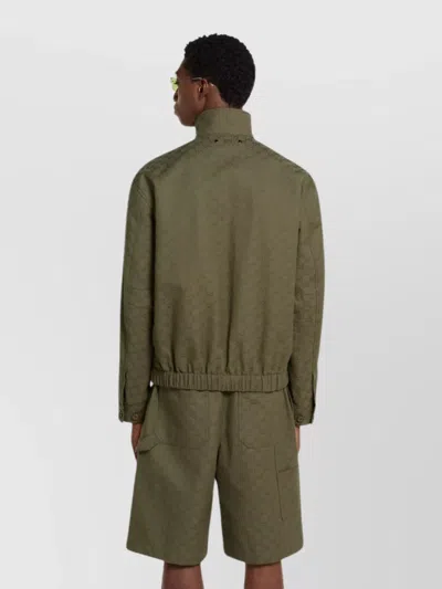 Gucci Gg Supreme Jacket In Green