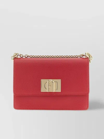 Furla Mini Chain Strap Crossbody Bag In Red